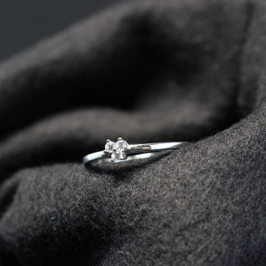 Outlet Zilveren ring met zirconia b8t01 maat: 60