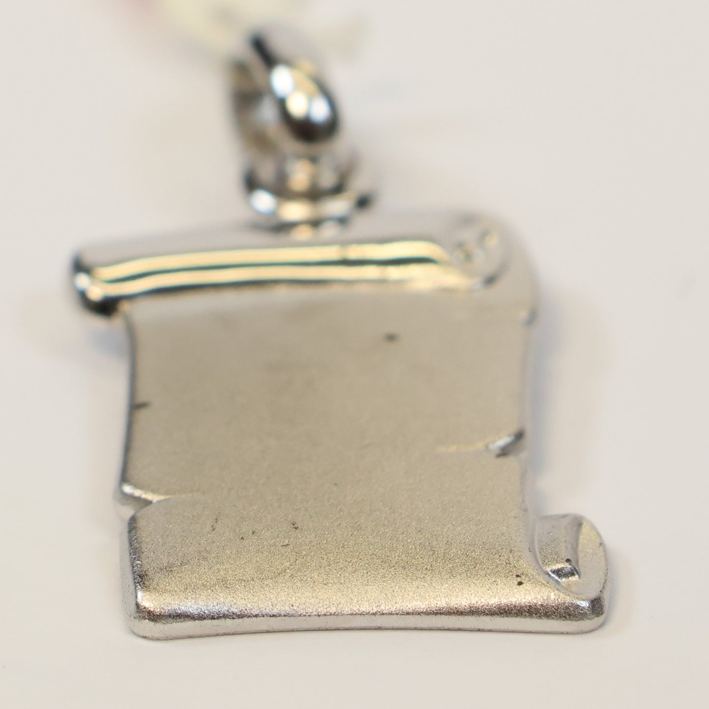 Zilveren hanger perkamentplaat 837221