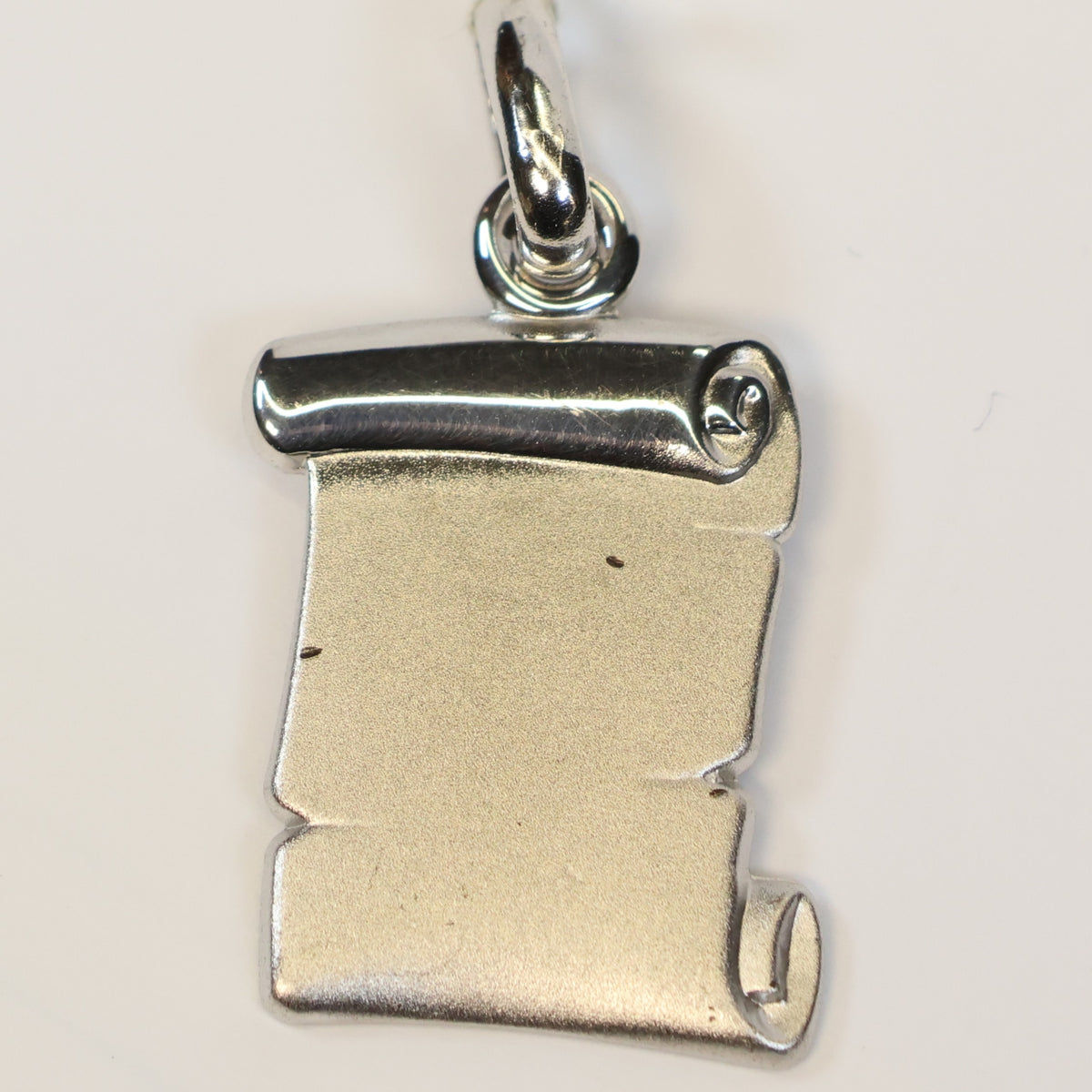 Zilveren hanger perkamentplaat 837221