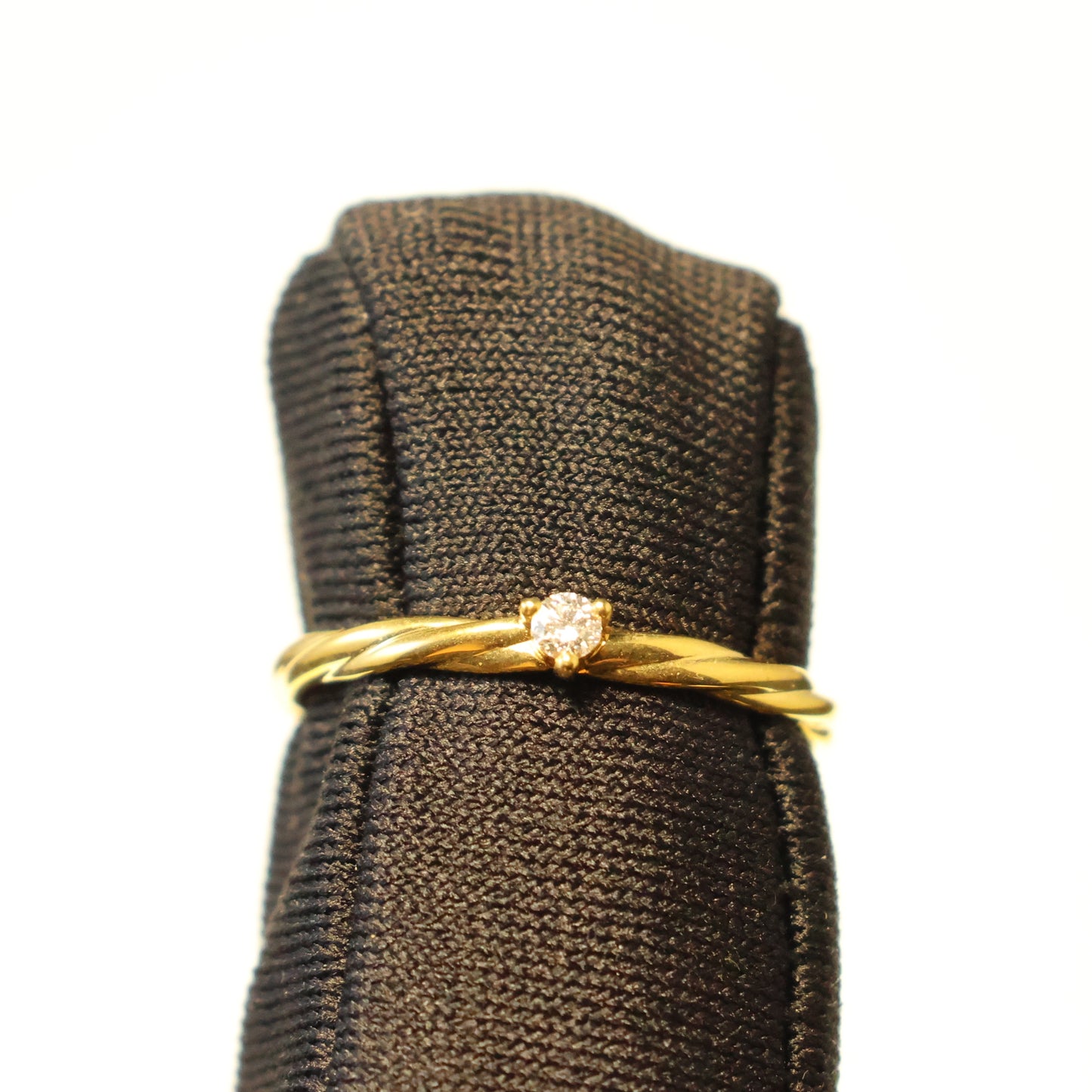 18kt geel gouden ring met briljant 067282