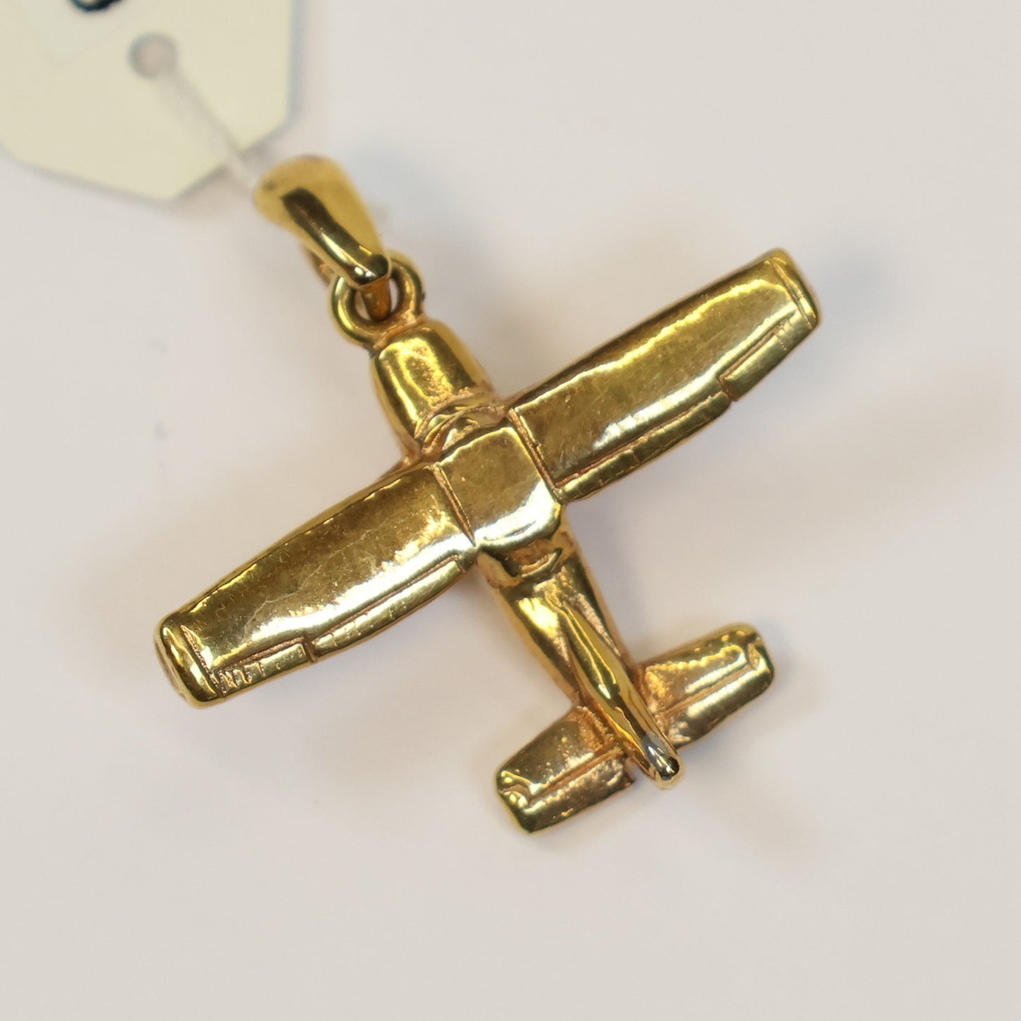 Plaqué vliegtuigje hanger