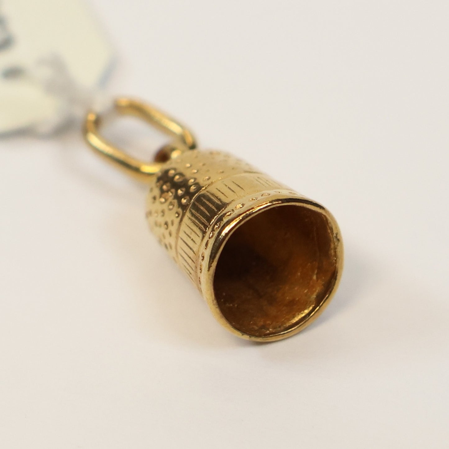 Plaqué vingerhoedje hangertje