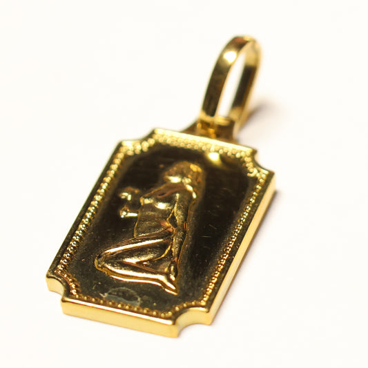 Plaqué sterrenbeeld kader hanger zeemeermin