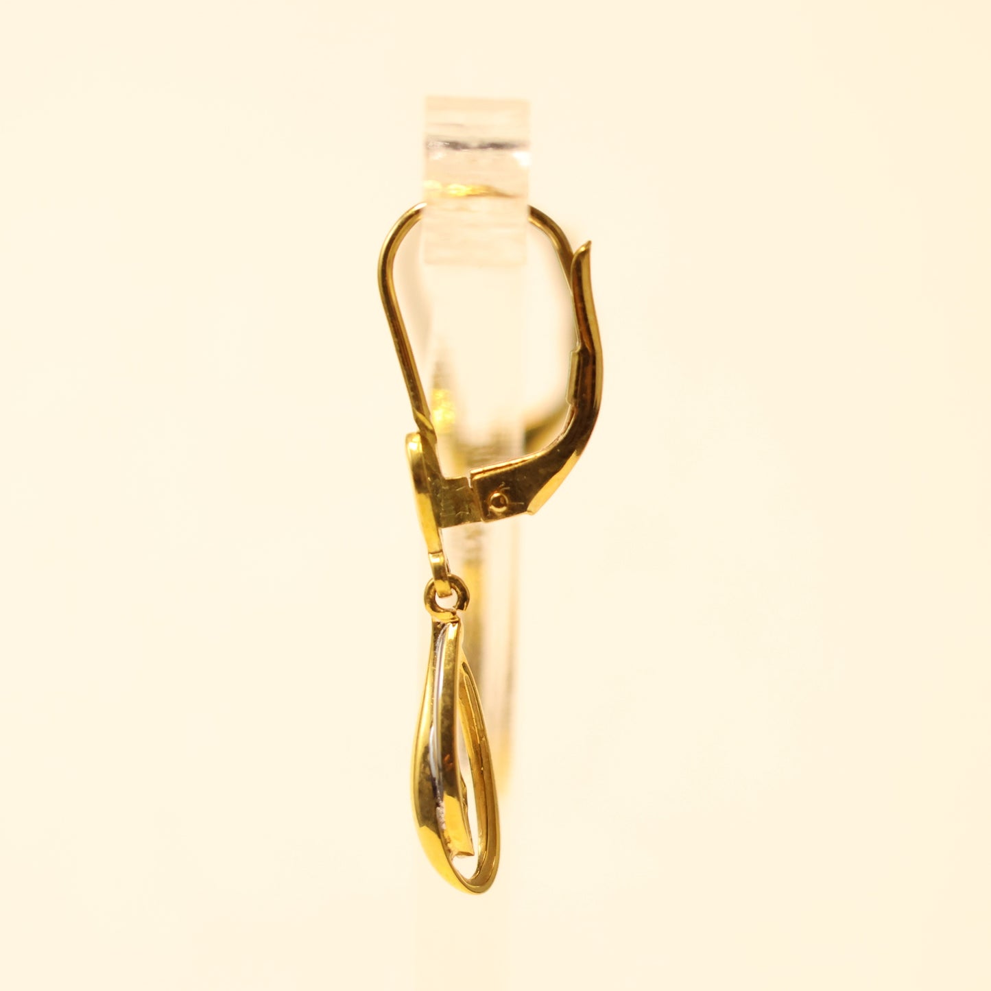 18KT gouden hangoorbellen 056887A