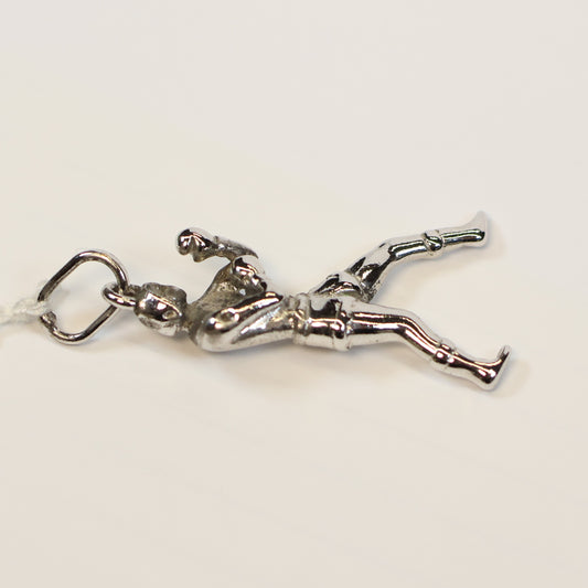 Zilveren bokser hangertje