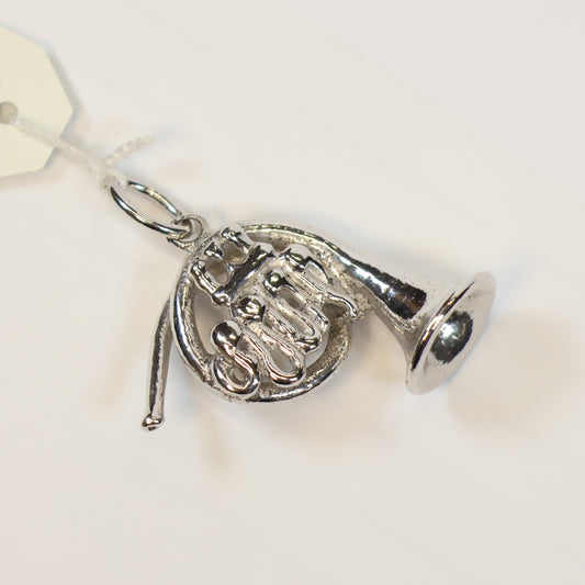 Zilveren hoorn hangertje