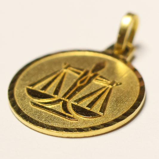 Tresor plaqué sterrenbeeld ronde hanger weegschaal