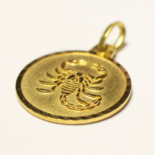 Tresor plaqué sterrenbeeld ronde hanger schorpioen