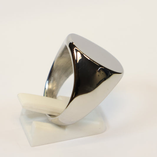 Roestvrij Stalen zegel Ring maat 62