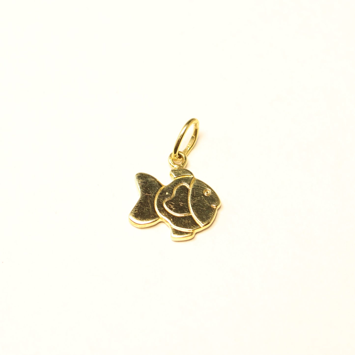 Hanger vis geel goud 038204