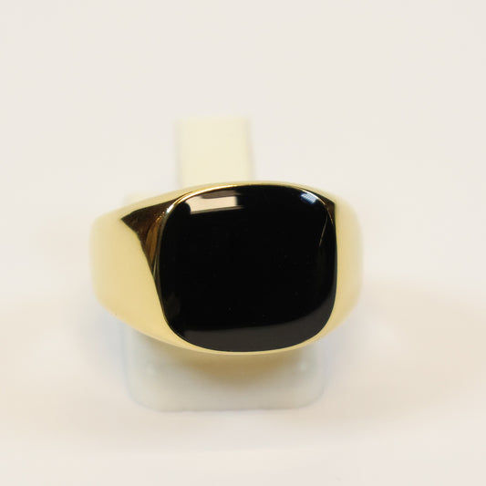 Roestvrij Stalen gouden zegel Ring maat 58