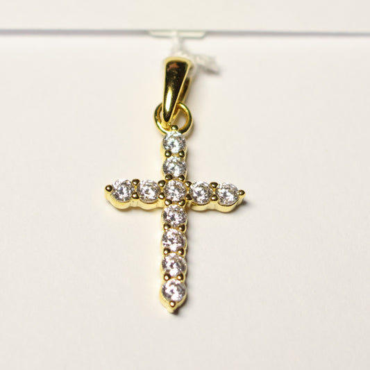 My imenso ODM 18 karaat vergulde zilveren kruis 70319111