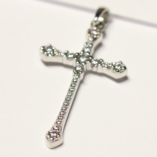 My imenso ODM zilveren Christelijk kruis hanger 70183101