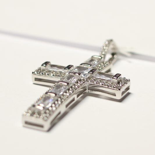 My imenso ODM groot zilveren kruis 487475