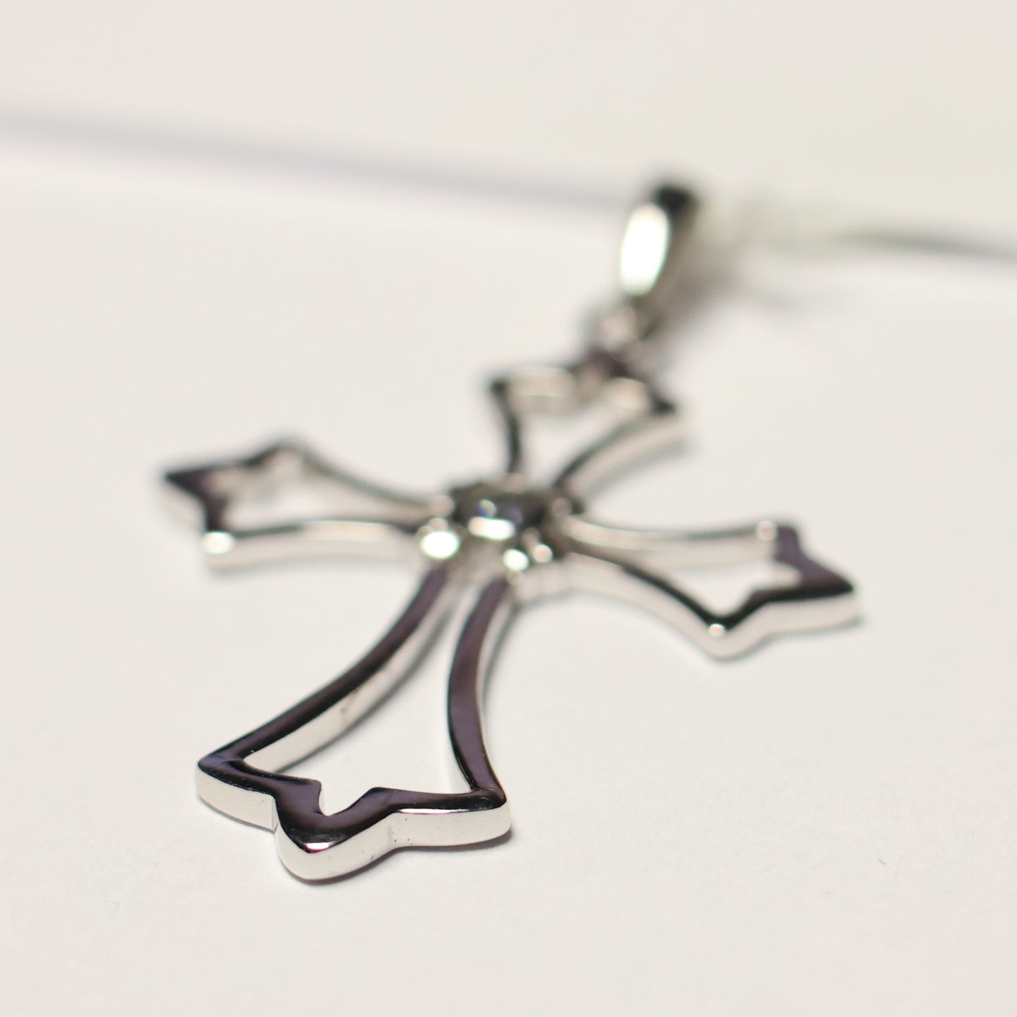 My imenso ODM open zilveren christelijk kruis 721115