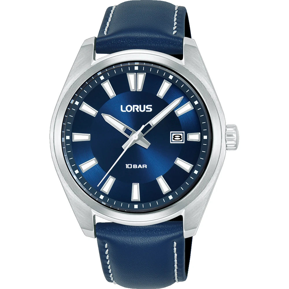 Lorus RH923SX9 horloge classic blauwe leren band