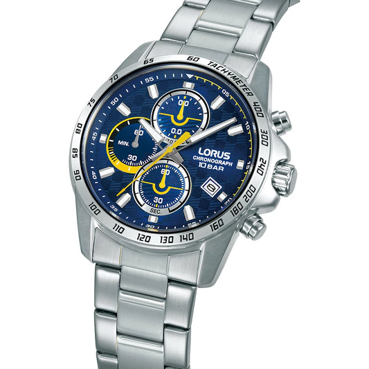 Lorus RM307KX9 chronograaf herenhorloge blauw