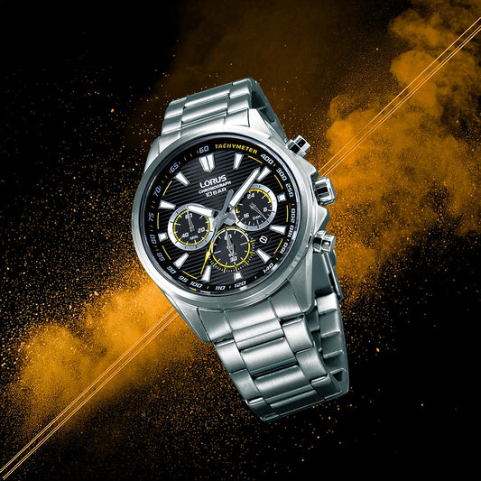 Lorus RT319LX-9 herenhorloge roestvrijstalen chronograaf datum