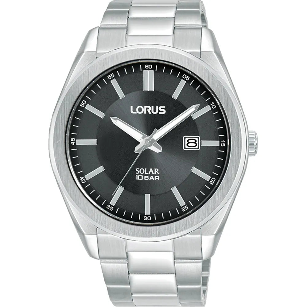 Edelstahl, bicolor - Radiogestuurd herenhorloge op zonne-energie met Edelstahl, bicolor - Radiogestuurd herenhorloge op zonne-energie met
