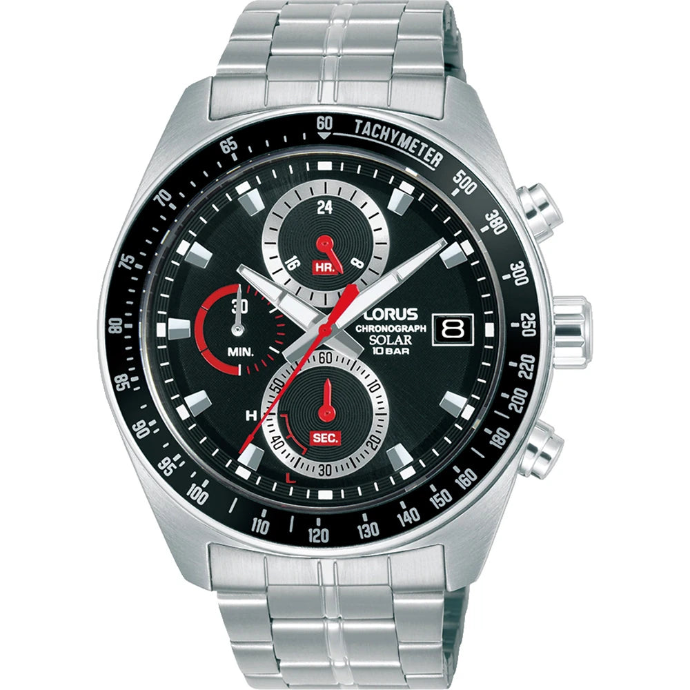 Lorus RZ615AX-9 herenhorloge solar chronograaf datum