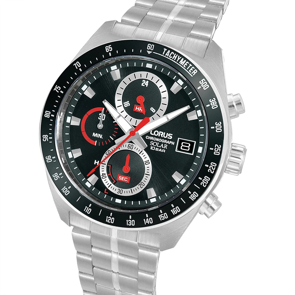 Lorus RZ615AX-9 herenhorloge solar chronograaf datum