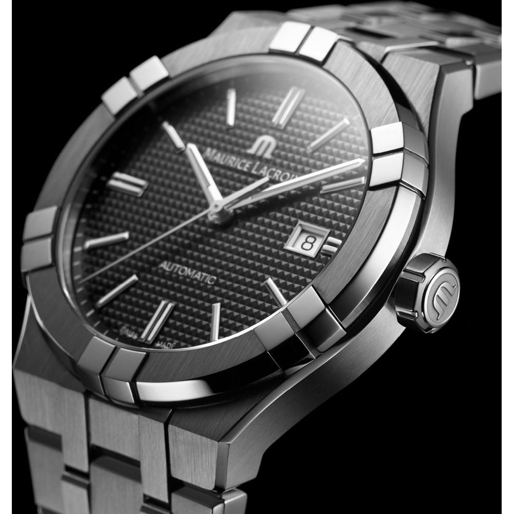 Maurice Lacroix AIKON Automatic Date 42mm Black Dial AI6008-SS002-330-1