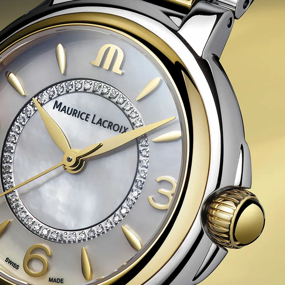 Maurice Lacroix FIABA Date Date 32mm 46 Diamonds FA1104-SSY13-B20-1