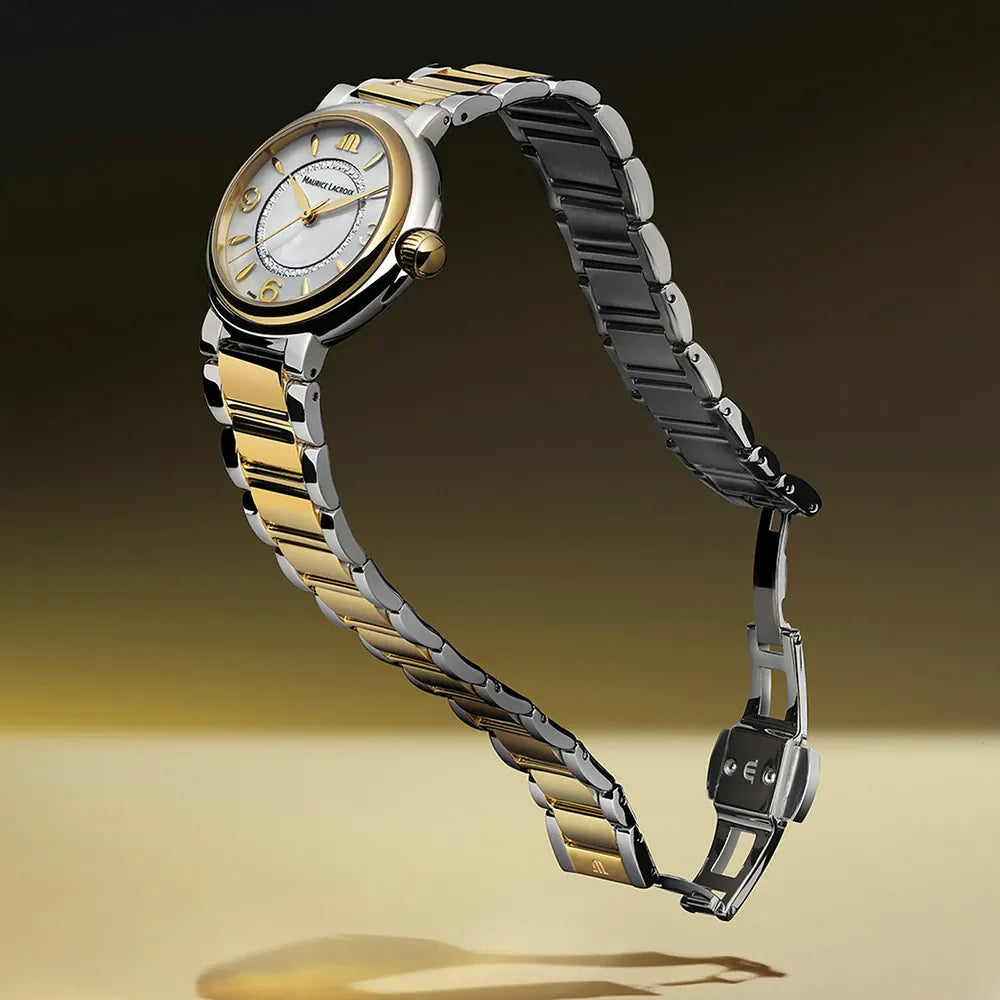 Maurice Lacroix FIABA Date Date 32mm 46 Diamonds FA1104-SSY13-B20-1