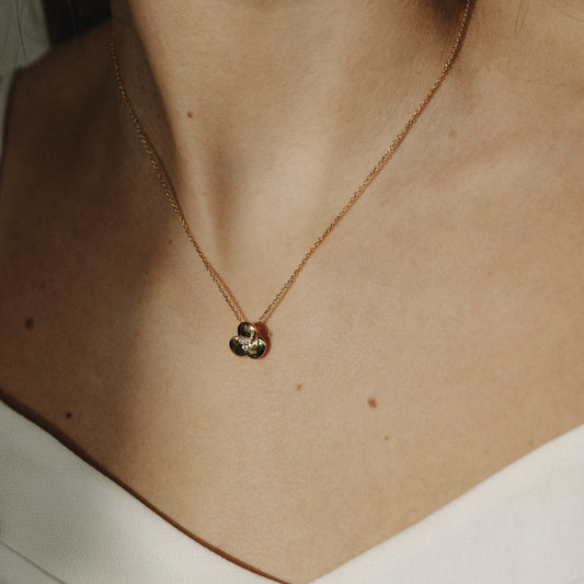 Naiomy zilveren ketting met klavertje drie hanger N5GF61