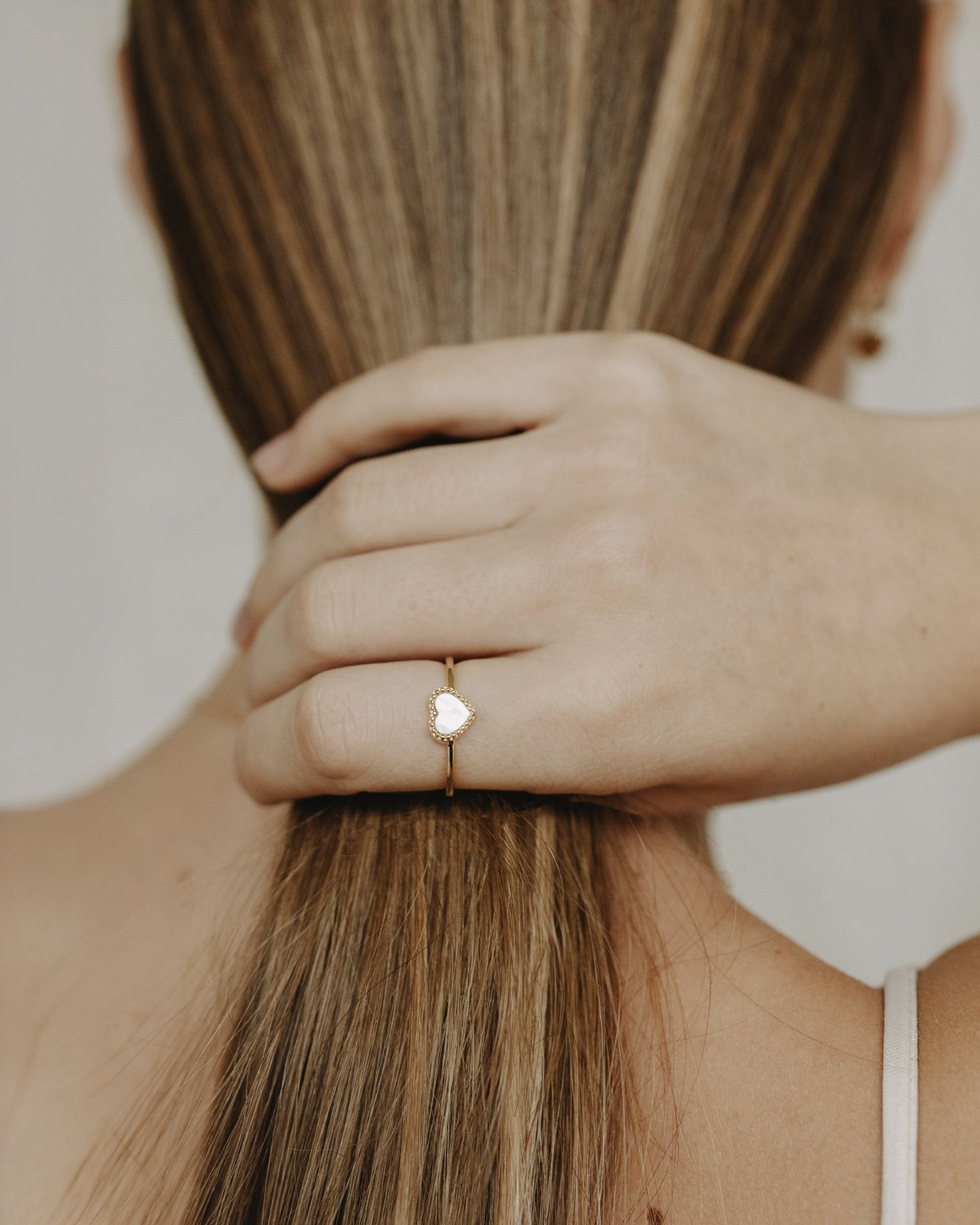 Naiomy Silver vergulde zilveren hartjes ring N5I56