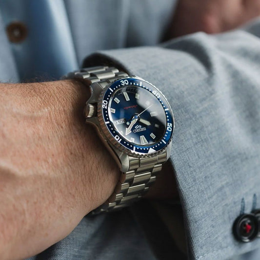 Seiko 5 Sports SRPL83K1 blauwe wijzerplaat Herenhorloge