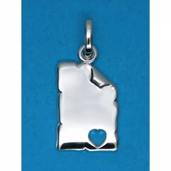Tresor zilveren hanger perkament plaatje open hartje B302