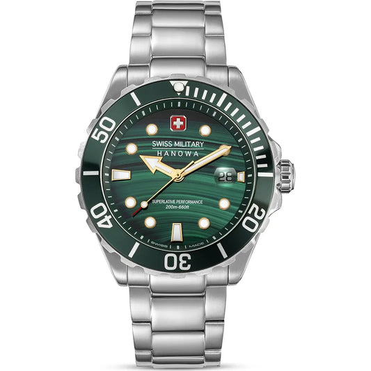 Swiss Military Hanowa Offshore Diver Green Water SMWGH0005804 Limited Edition horloge
