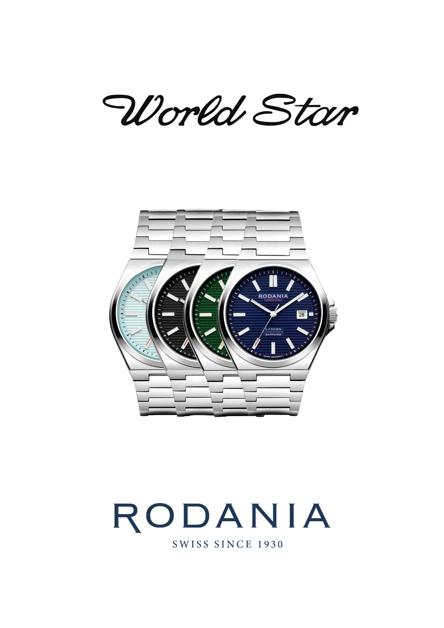 Cadran vert Rodania World Star R74003