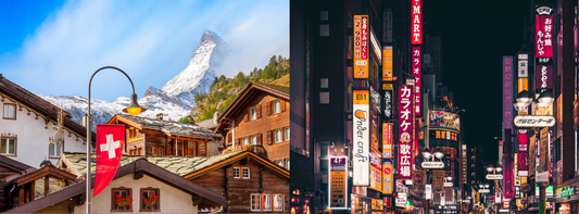 banne voor blogpost over Zwitserse en Japanse uurwerken