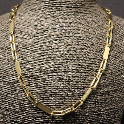 Semi-precious stone necklace combination chalcedony-rock crystal-agate-lapis lazula with silver clasp 