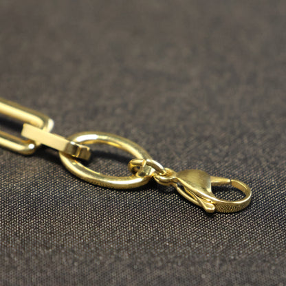 Roestvrij Stalen Armband ovalen & rechthoekige schakels RY264