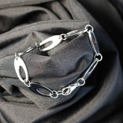 Roestvrij Stalen Armband lange ovalen schakels RY212
