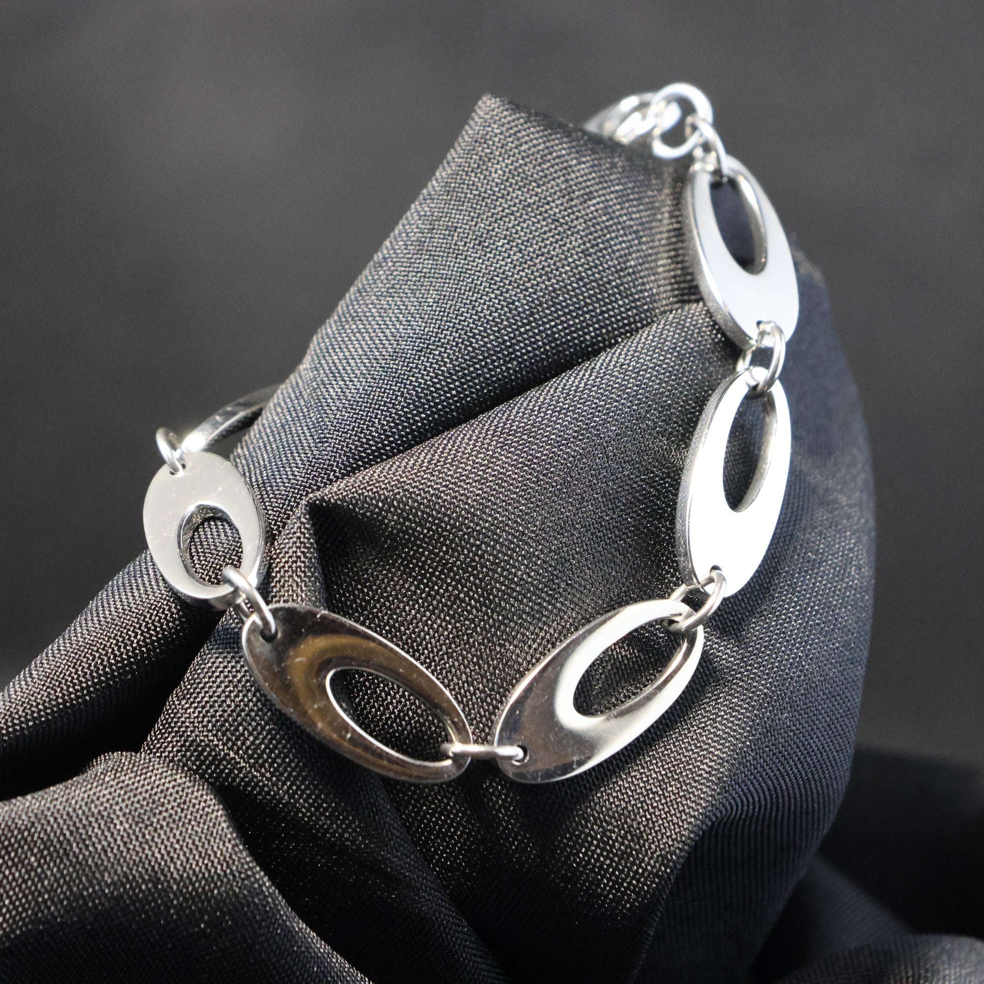 Roestvrij Stalen Armband lange ovalen schakels RY212