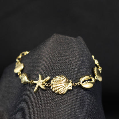 Roestvrij Stalen gele fantasie oceaan Armband