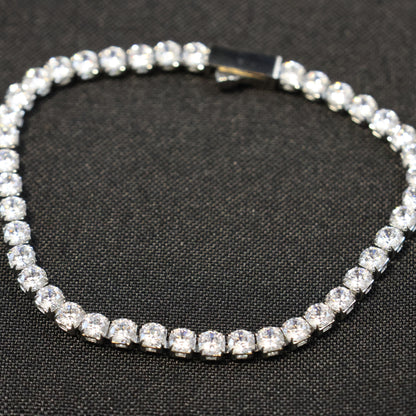 Roestvrij Stalen gala schitter Armband zirkonia