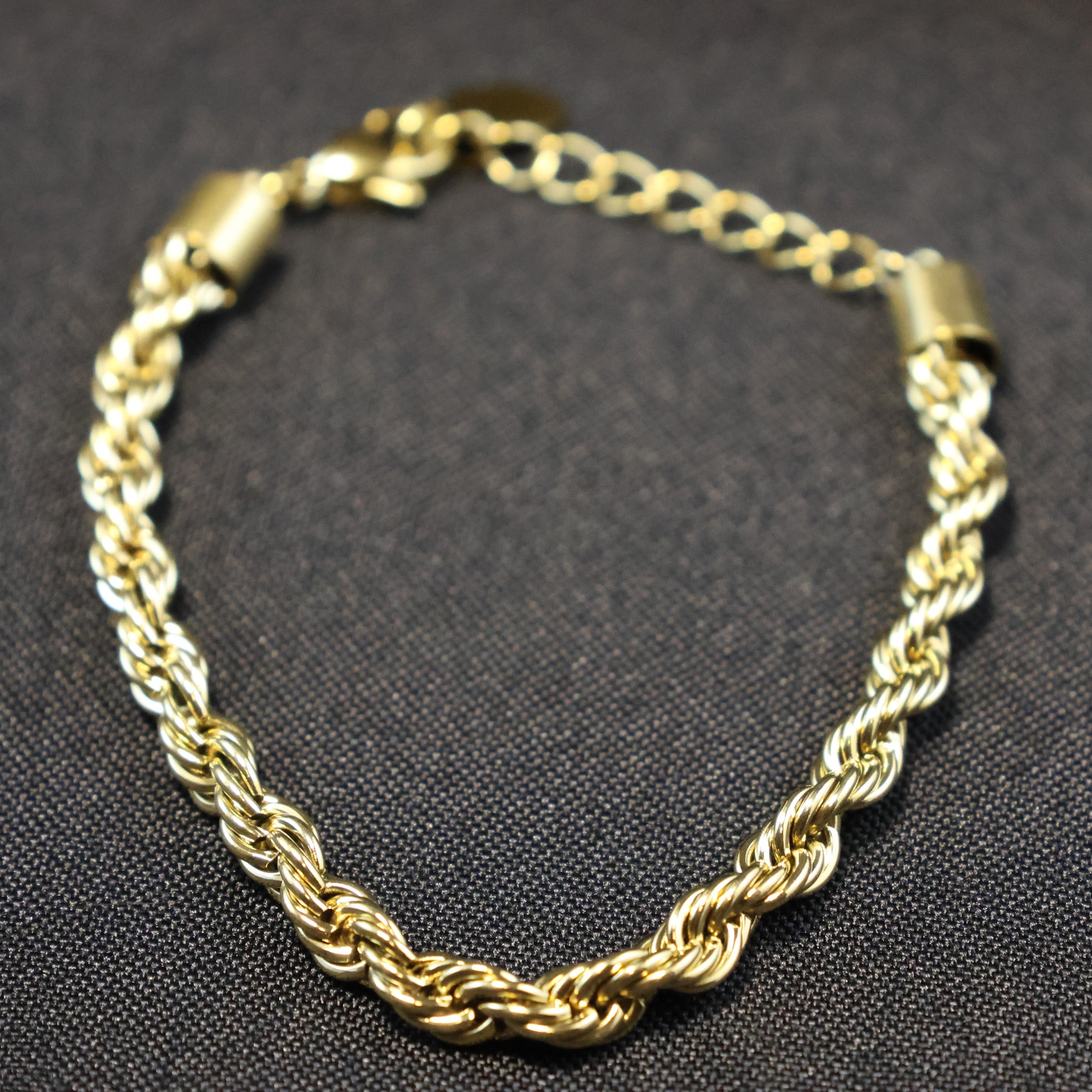 Roestvrij Stalen gele fantasie Armband touw schakel