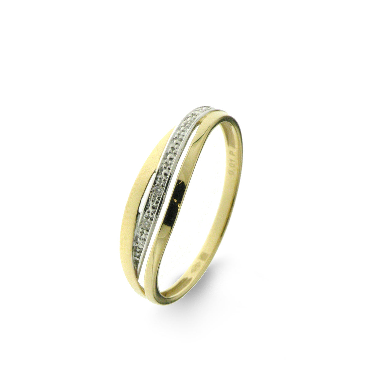 Geel gouden ring met briljant 057453/A
