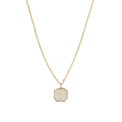 Yellow gold chain with pendant with brilliant 067098 