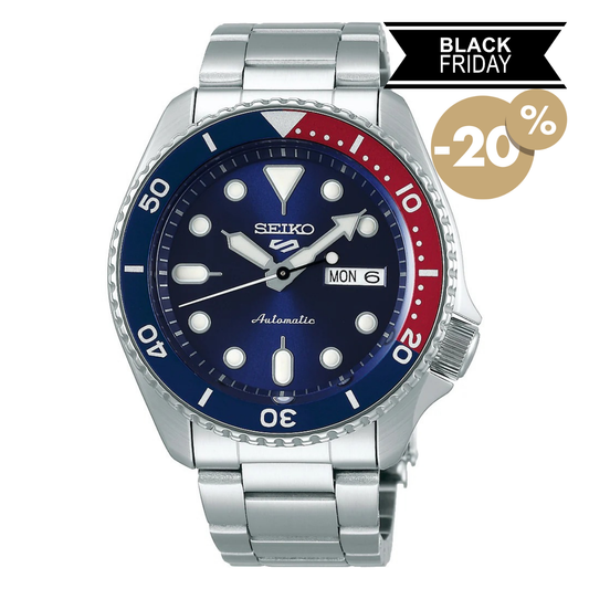 Montre homme Seiko 5 Sports SRPD53K1 Pepsi-Rand