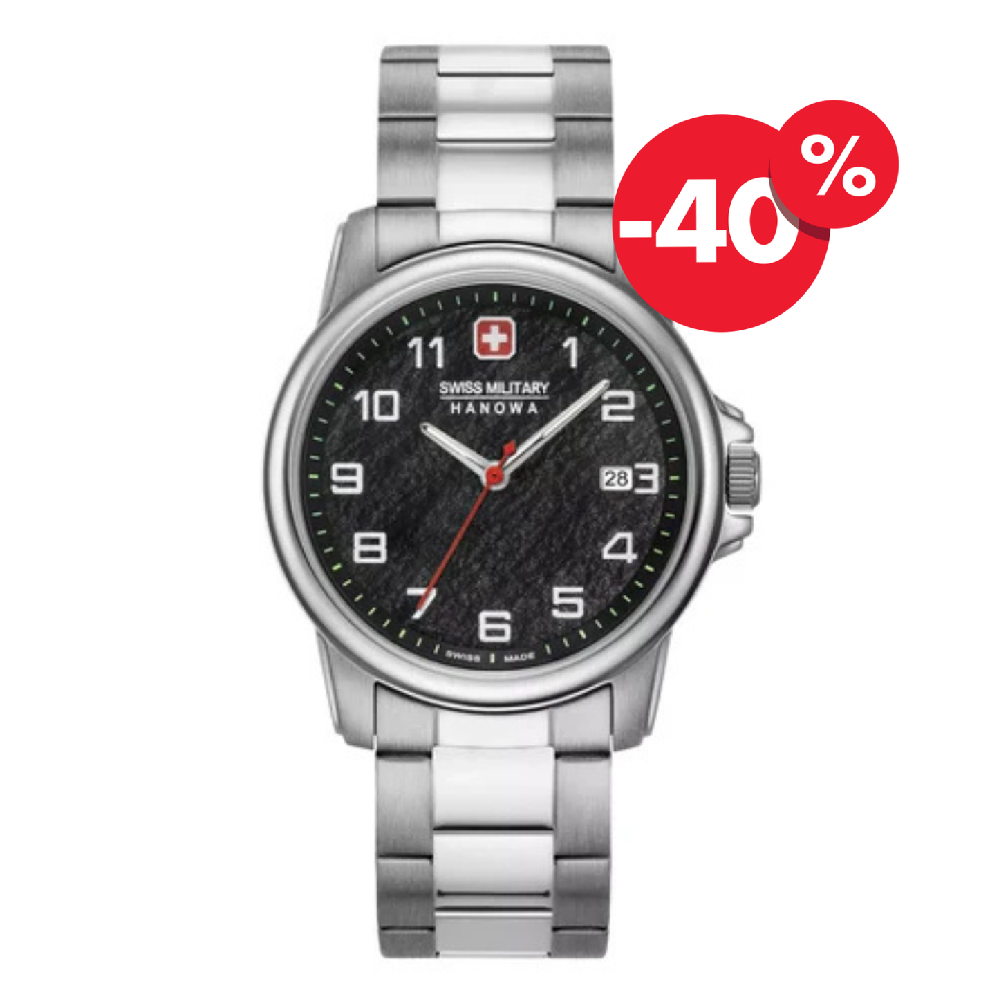 Swiss Military Hanowa watch men 06-5231.7.04.007.10 black dial