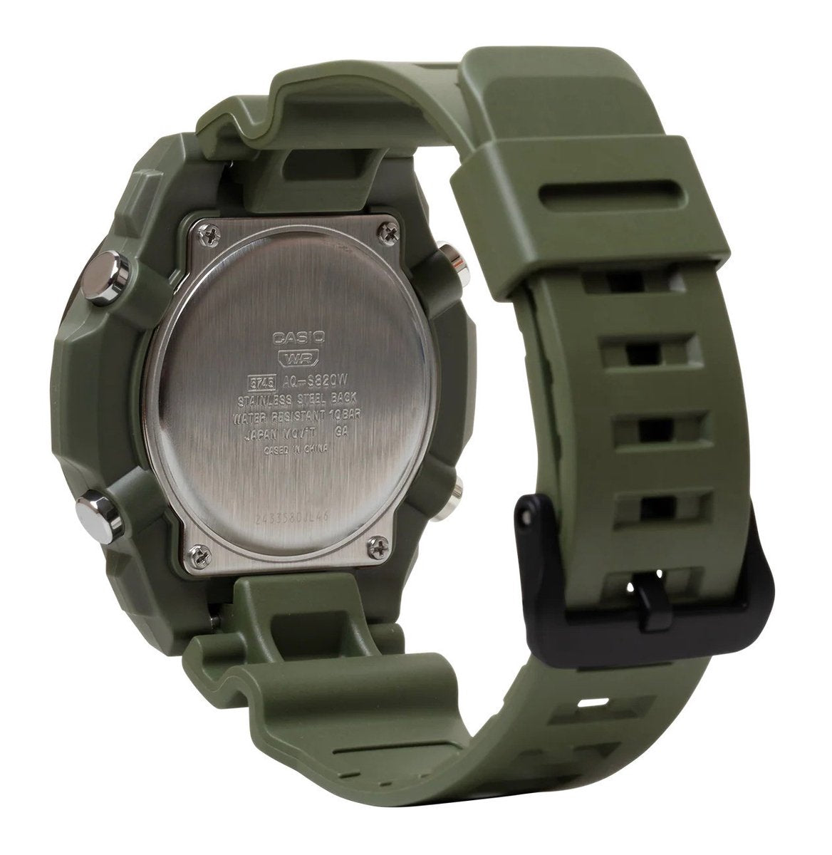 Casio horloge AQ-S820W-3BVEF timeless solar green analoog