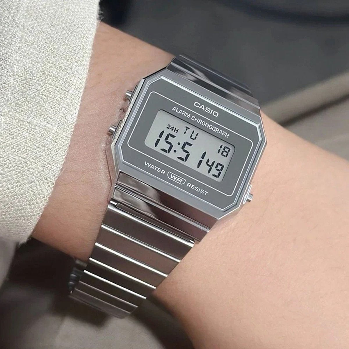 Casio vintage horloge A700WEV-7AEF zilver