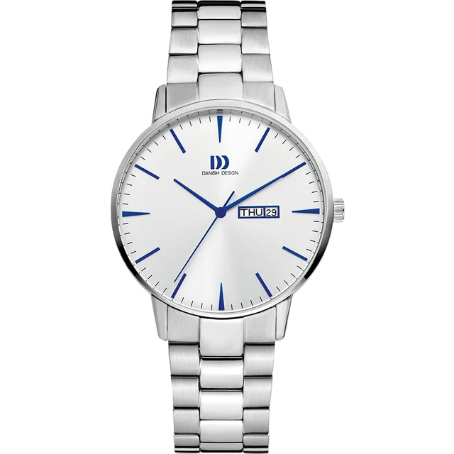 Danish Design horloge heren Akilia Quartz IQ90Q1267 silver blue