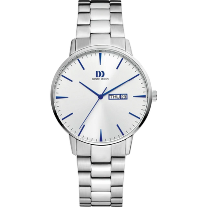 Danish Design horloge heren Akilia Quartz IQ90Q1267 silver blue